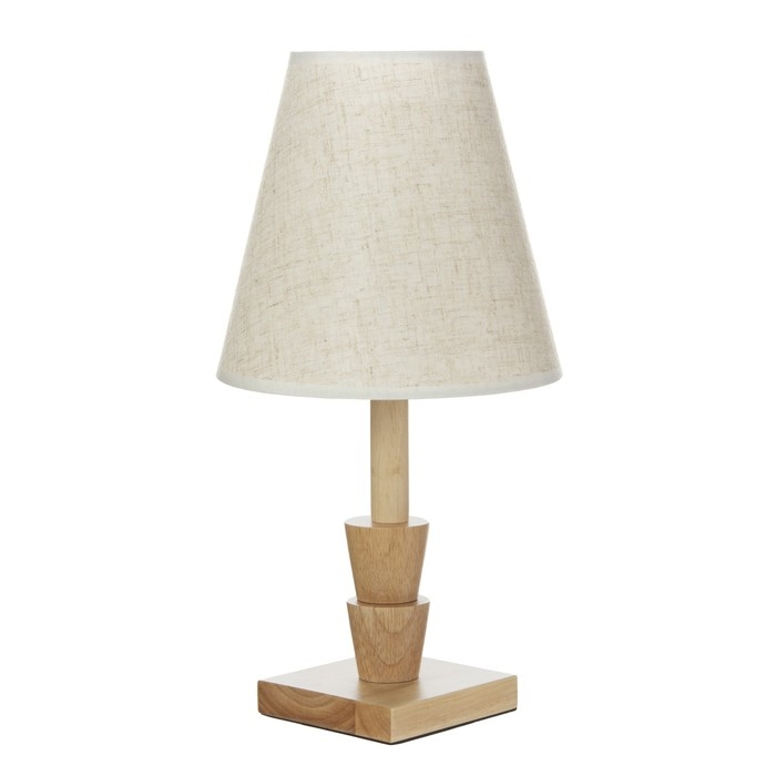 Настольная лампа Настольная лампа "Ульн" E27 40Вт светлое дерево 19,5х19,5х38 см RISALUX