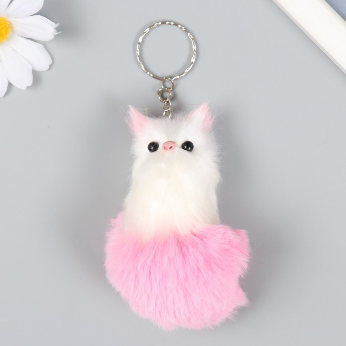 Пушистик на кольце h=5 см Пушистик на кольце h=5 см "Рыжая кошечка" МИКС