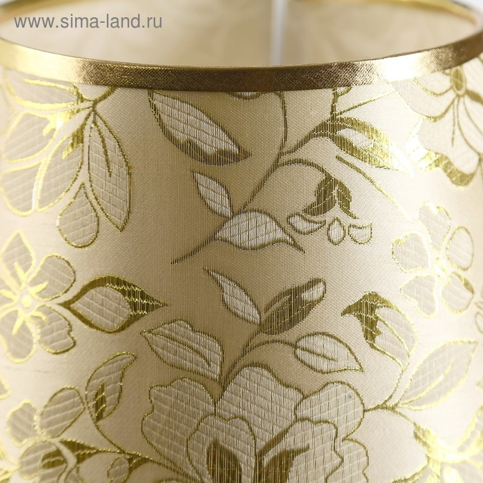 Лампа настольная с подсветкой "Кристал" 1х40Вт Е27 золото 26х26х39 см RISALUX