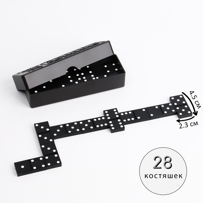 Настольная игра, домино,  Настольная игра, домино, "Владимирское", 28 шт, костяшка 4.5 х 2.3 см