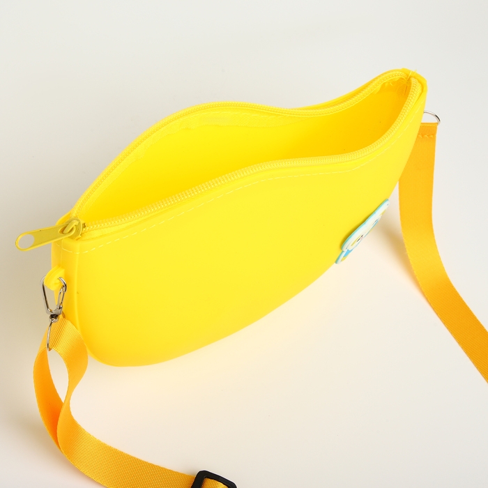 Сумка детская для девочки на молнии, цвет желтый