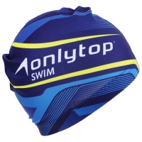 Шапочка для плавания взрослая ONLYTOP Swim, тканевая, обхват 54-60 см