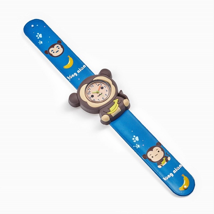 Часы наручные детские Часы наручные детские "Обезьянка", ремешок силикон