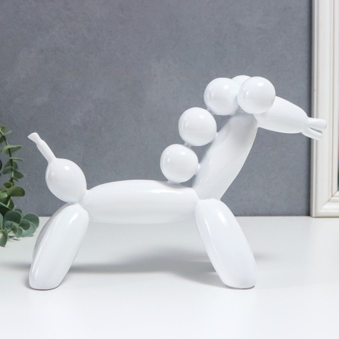 Сувенир полистоун Сувенир полистоун "Воздушный шарик - лошадка" белый 18х8х28 см