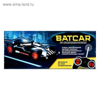 Машина BATCAR, радиоуправляемая, работает от батареек, цвет чёрный