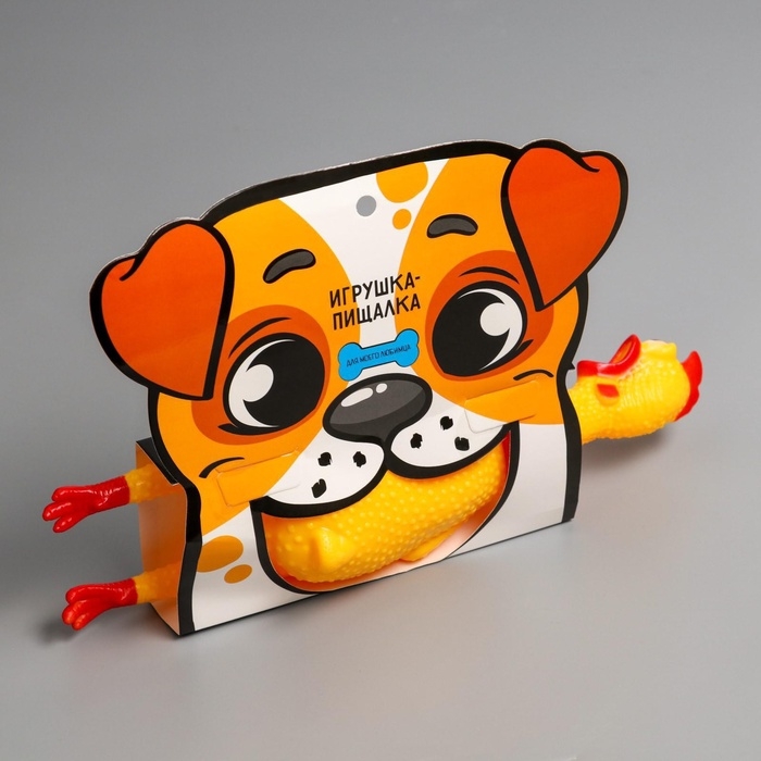 Игрушка пищалка «Курица», 30 см, в пасти Игрушка пищалка «Курица», 30 см, в пасти