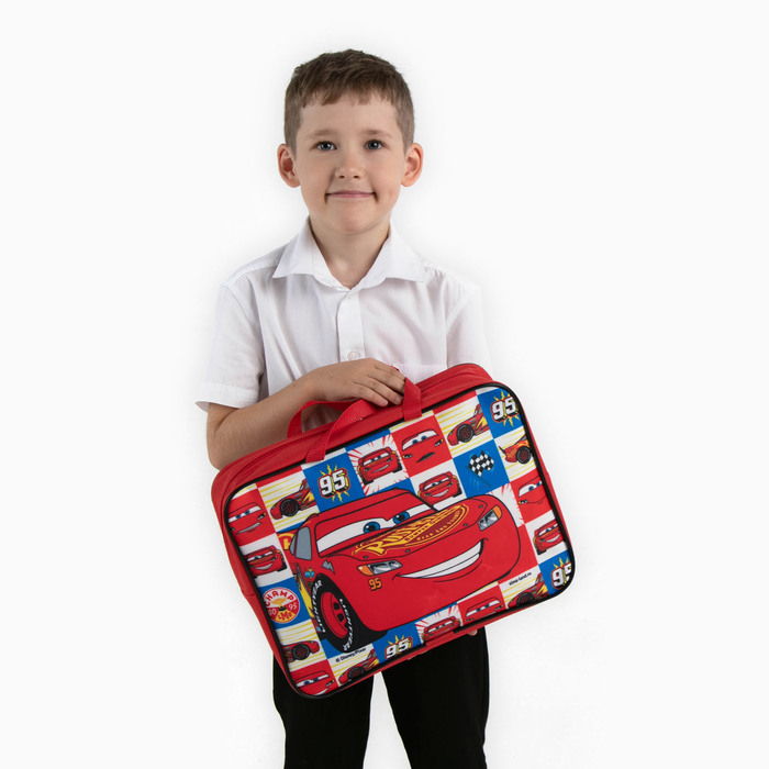 Папка с ручками текстильная А4, 350х270х100 мм, Тачки Папка с ручками текстильная А4, 350х270х100 мм, Тачки