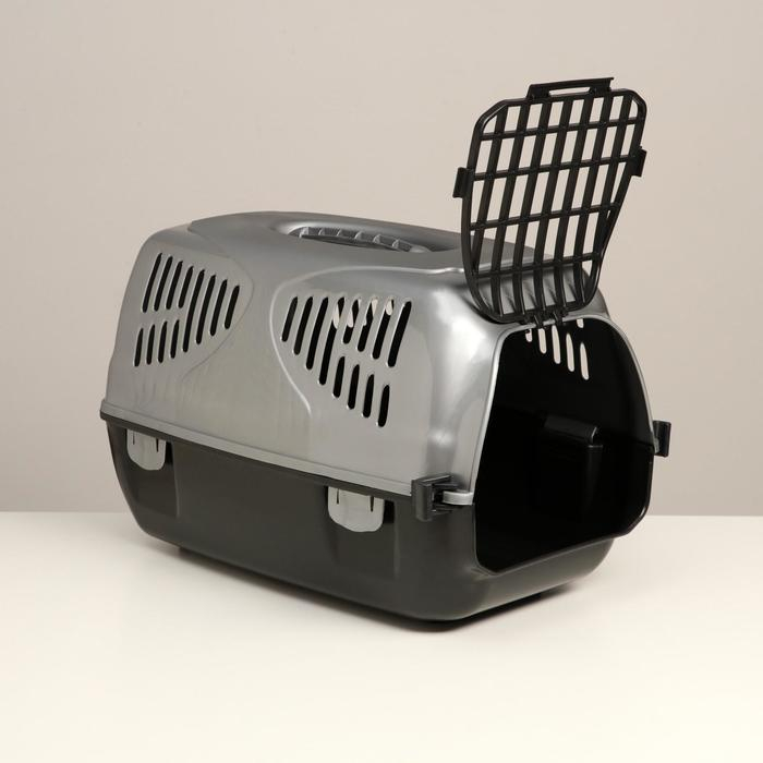 Переноска для животных  Переноска для животных "Сириус", 33,5 х 31 х 50 см, серый перламутр