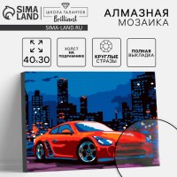 Алмазная мозаика с полным заполнением на подрамнике «Кар», 30 x 40 см