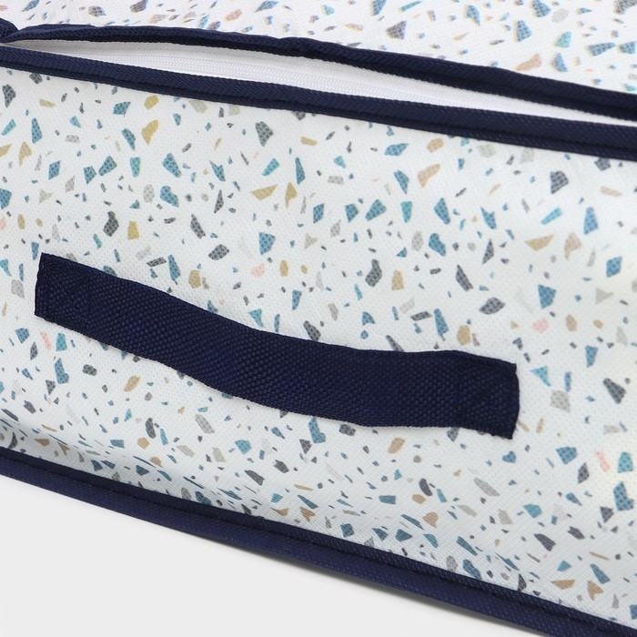 Кофр для хранения вещей Доляна «Мармелад» с ПВХ-окном, 80×45×15 см, цвет белый Кофр для хранения вещей Доляна «Мармелад» с ПВХ-окном, 80×45×15 см, цвет белый