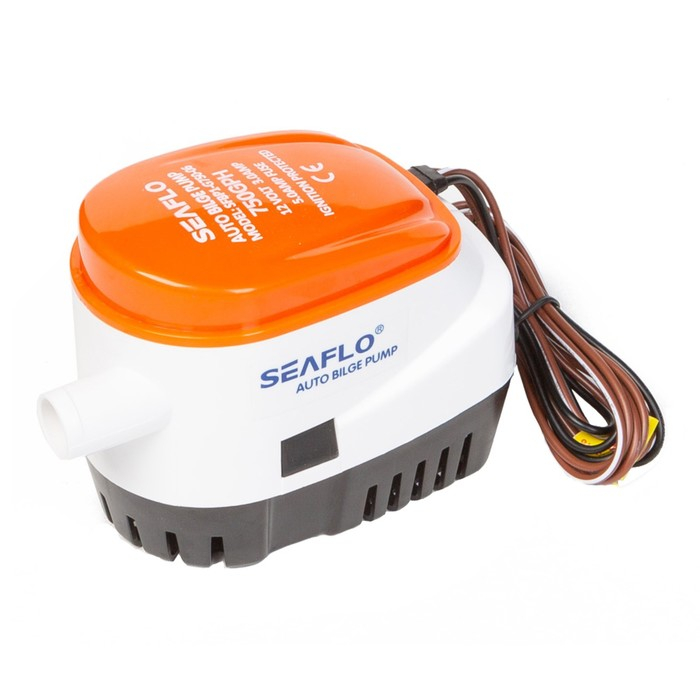 Помпа водооткачивающая SeaFlo SFBP1-G750-06 трюмная, электрическая, под патрубок 19 мм, 12V Помпа водооткачивающая SeaFlo SFBP1-G750-06 трюмная, электрическая, под патрубок 19 мм, 12V