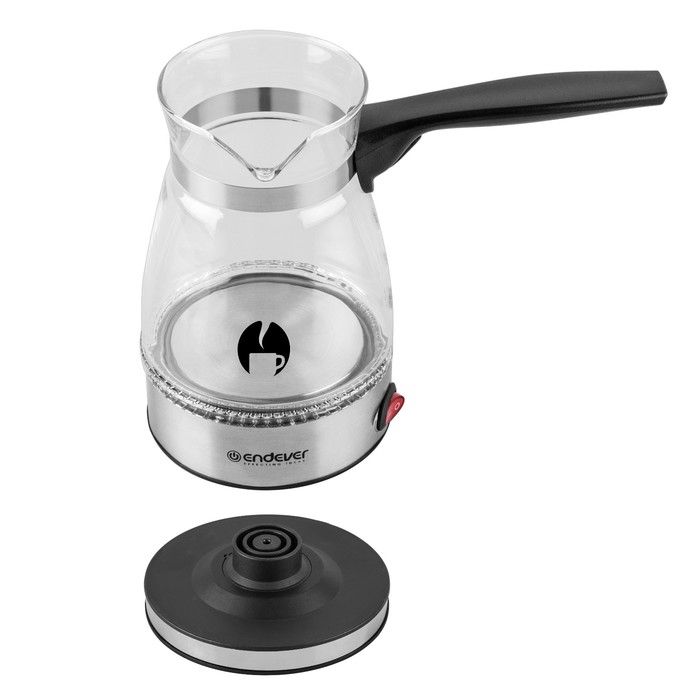 Турка электрическая Endever Costa-1015, 600 Вт, 0.4 л, серебристая Турка электрическая Endever Costa-1015, 600 Вт, 0.4 л, серебристая
