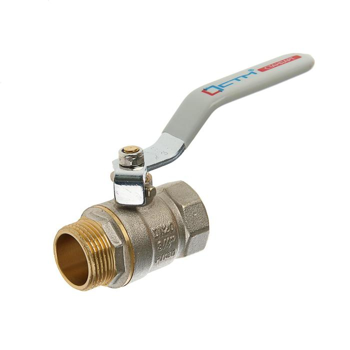 Кран шаровой Кран шаровой "СТМ" Стандарт, PN40, внутренняя/наружная резьба 3/4", рычаг