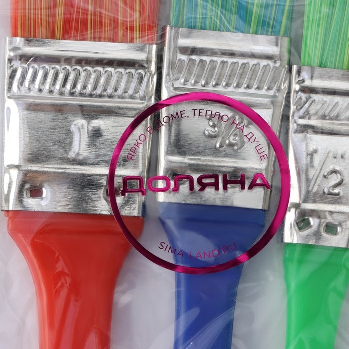 Набор кондитерских кисточек Доляна «Радуга», 3 шт Набор кондитерских кисточек Доляна «Радуга», 3 шт