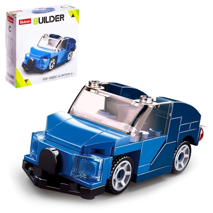 Конструктор &laquo;Тачки&raquo;, 44 детали, цвет синий