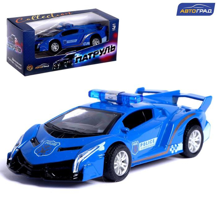 Машина металлическая «Полиция», инерционная, 1:43, цвет МИКС Машина металлическая «Полиция», инерционная, 1:43, цвет МИКС