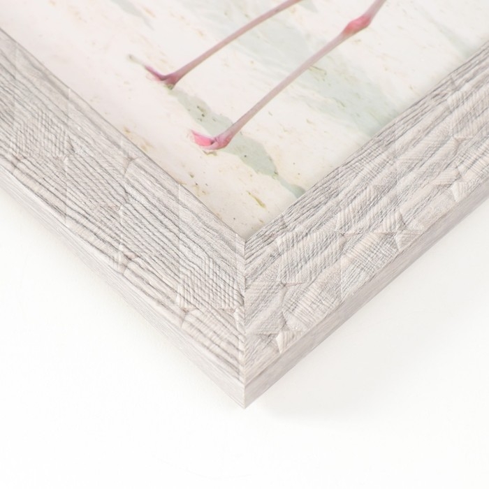 Фоторамка пластик 15х20 см Фоторамка пластик 15х20 см "Ромбы. Текстура дерева" серая 23,5х18,5 см