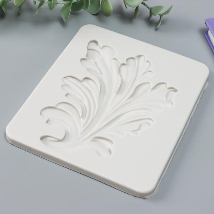 Молд силикон Молд силикон "Пушистый лист" 13,6х11,5х0,8 см