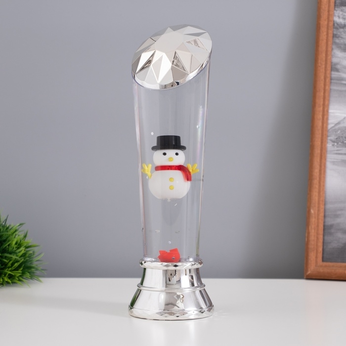 Лава лампа «Снеговик» LED 3хААА, USB серебро 6,5х8х23,7см Лава лампа «Снеговик» LED 3хААА, USB серебро 6,5х8х23,7см