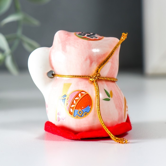 Сувенир керамика Сувенир керамика "Манэки-нэко - пухлые щёчки" 4,5х3,8х4,6 см набор 5 шт