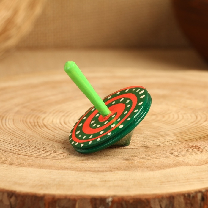 Сувенир волчок Сувенир волчок "Спираль", дерево, микс