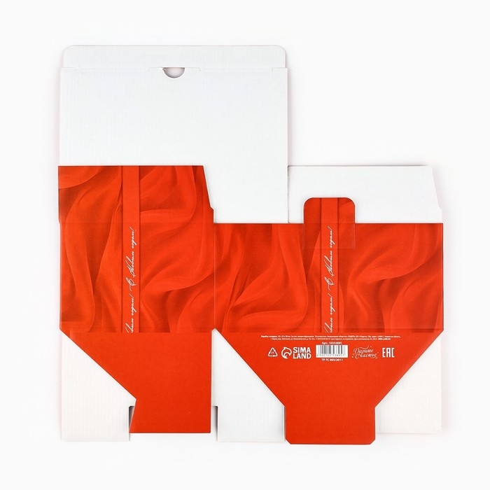 Коробка подарочная новогодняя складная «Роскошный бант», 22 х 15 х 10 см, Новый год Коробка подарочная новогодняя складная «Роскошный бант», 22 х 15 х 10 см, Новый год