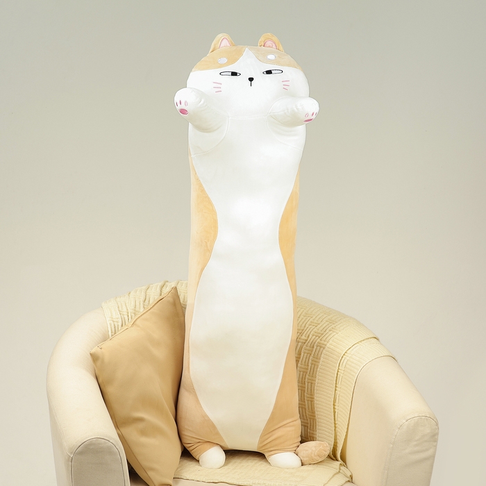 Мягкая игрушка-подушка «Кот», 110 см, цвет бежевый Мягкая игрушка-подушка «Кот», 110 см, цвет бежевый