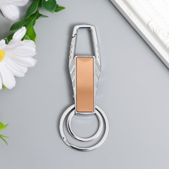 Брелок металл  Брелок металл "Карабин. Глянец цвета" МИКС 3,4х0,6х9 см