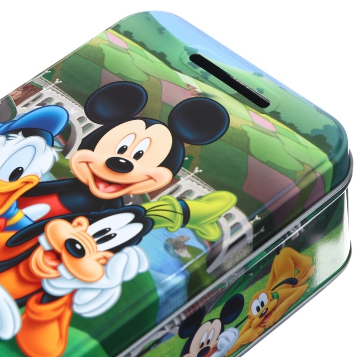 Копилка 14х10х5.8 см, металл, Микки Маус Копилка 14х10х5.8 см, металл, Микки Маус