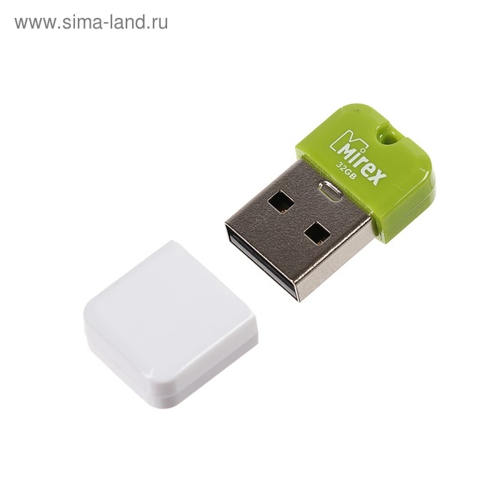 Флешка Mirex ARTON GREEN, 32 Гб, USB2.0, чт до 25 Мб/с, зап до 15 Мб/с, белая-зеленая Флешка Mirex ARTON GREEN, 32 Гб, USB2.0, чт до 25 Мб/с, зап до 15 Мб/с, белая-зеленая
