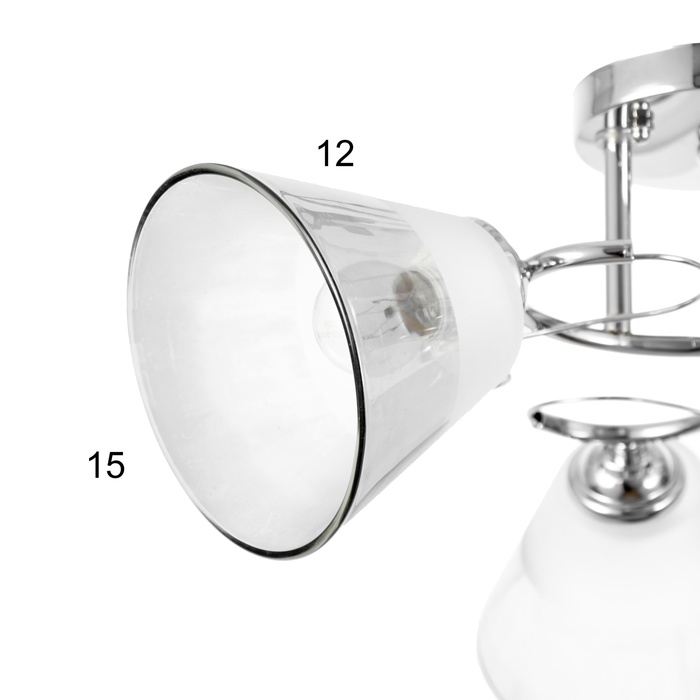 Люстра Люстра "Идрис" 3хЕ27 40Вт хром 48х48х26 см