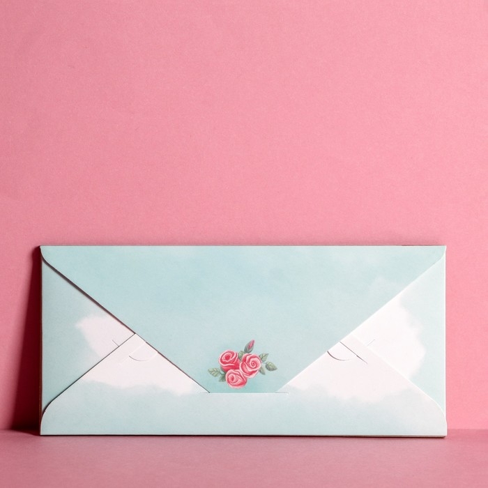 Конверт для денег с деревянным элементом Конверт для денег с деревянным элементом "С Днём Свадьбы!" голуби, 16,5 х 8 см