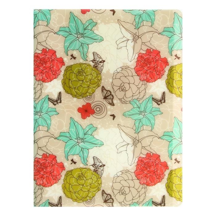 Папка с 30 вкладышами Calligrata Папка с 30 вкладышами Calligrata "Цветы" А4, пластик, 400 мкм, МИКС