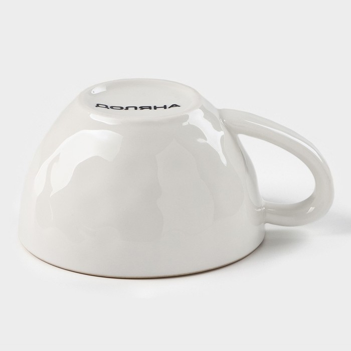 Чашка фарфоровая Доляна «Космос», 250 мл, цвет красный Чашка фарфоровая Доляна «Космос», 250 мл, цвет красный