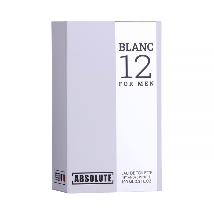 Туалетная вода мужская Absolute  Blanc 12 (по мотивам Lacoste 12.12. Blanc), 100 мл Туалетная вода мужская Absolute  Blanc 12 (по мотивам Lacoste 12.12. Blanc), 100 мл