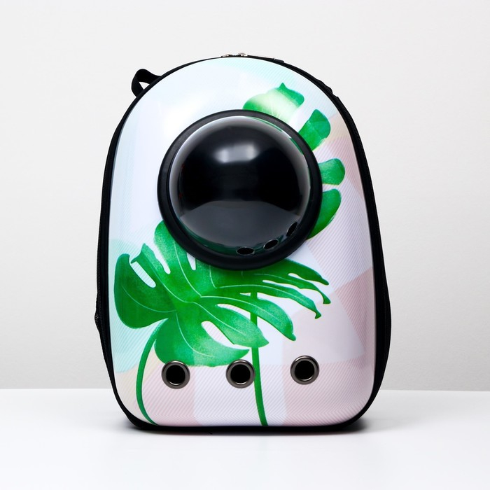 Рюкзак для переноски кошек и собак  Рюкзак для переноски кошек и собак "Лист", с окном, 32 х 25 х 42 см