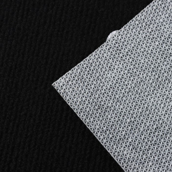 Коврик придверный Доляна Sweet home, 50×80 см, влаговпитывающий, светящийся в темноте, цвет чёрный Коврик придверный Доляна Sweet home, 50×80 см, влаговпитывающий, светящийся в темноте, цвет чёрный