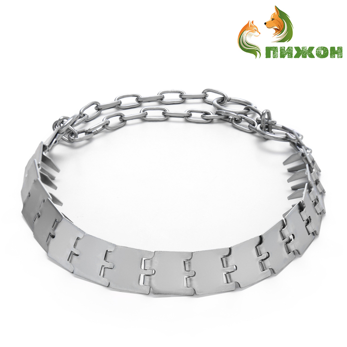 Ошейник строгий пластинчатый, цинк, 55 х 2,3 см Ошейник строгий пластинчатый, цинк, 55 х 2,3 см