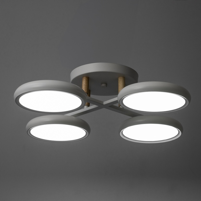 Люстра Люстра "Алис" 4хLED 96Вт 3000-6000К белый 60х60х13 см