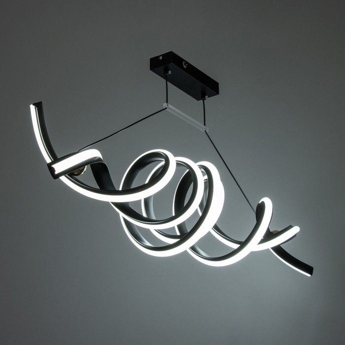 Светильник с ПДУ Светильник с ПДУ "Авен" LED 96Вт 3000-6000К черный 90х18х16 см