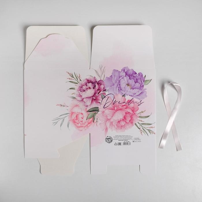 Коробка подарочная складная, упаковка, «Dreams», 18 х 18 х 18 см Коробка подарочная складная, упаковка, «Dreams», 18 х 18 х 18 см