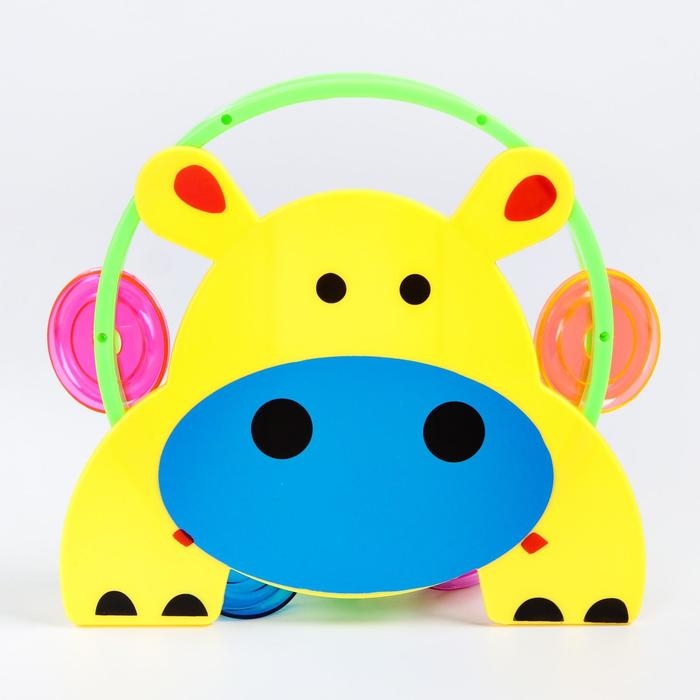 Погремушка - бубен «Зверушки», виды МИКС, Крошка Я Погремушка - бубен «Зверушки», виды МИКС, Крошка Я