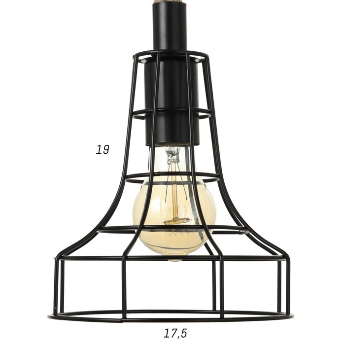 Светильник BayerLux 87312/1 E27 40Вт черный 22х22х27-127 см