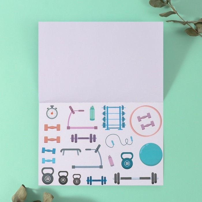 Наклейки в книжке Наклейки в книжке "Спортик" + 3 фона 20,7х14,2 см