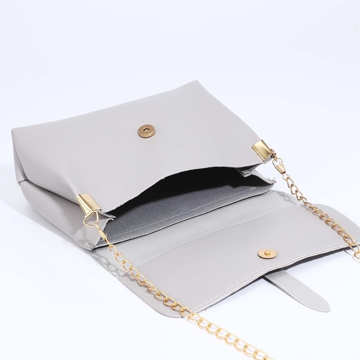 Сумка-мессенджер на магните, цвет серый Сумка-мессенджер на магните, цвет серый