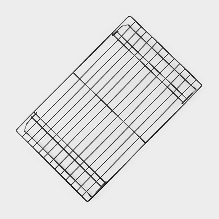 Решётка для глазирования и остывания выпечки 3-х ярусная KONFINETTA, 40,5×25 см, цвет чёрный Решётка для глазирования и остывания выпечки 3-х ярусная KONFINETTA, 40,5×25 см, цвет чёрный