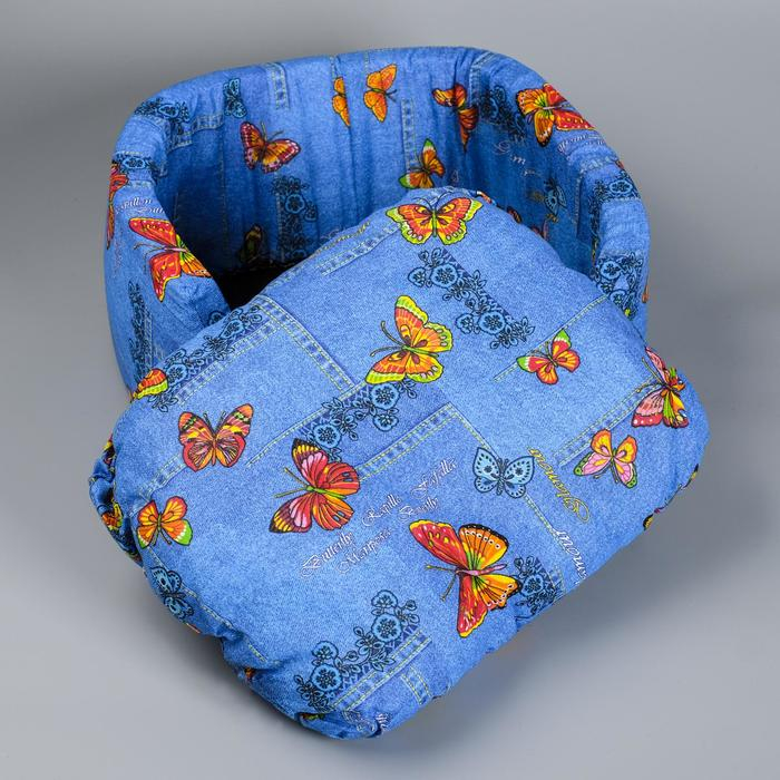 Лежанка №2, с подушкой, 45 х 35 х 16 см  МИКС ЦВЕТОВ Лежанка №2, с подушкой, 45 х 35 х 16 см  МИКС ЦВЕТОВ