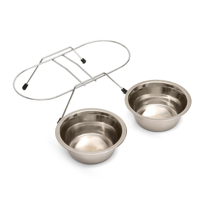 Набор из 2 мисок на подставке, 2 х 350 мл Набор из 2 мисок на подставке, 2 х 350 мл