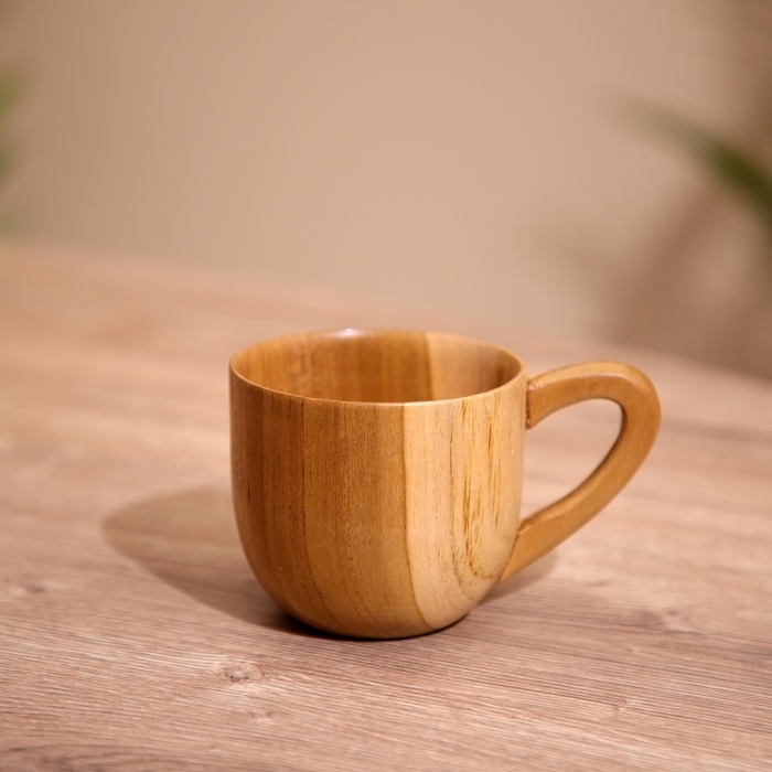 Кружка, тиковое дерево 11х8х7 см
