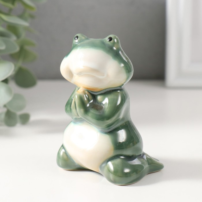 Сувенир керамика  Сувенир керамика "Смешной лягушонок" МИКС 6,5х9,5х13 (9,5) см